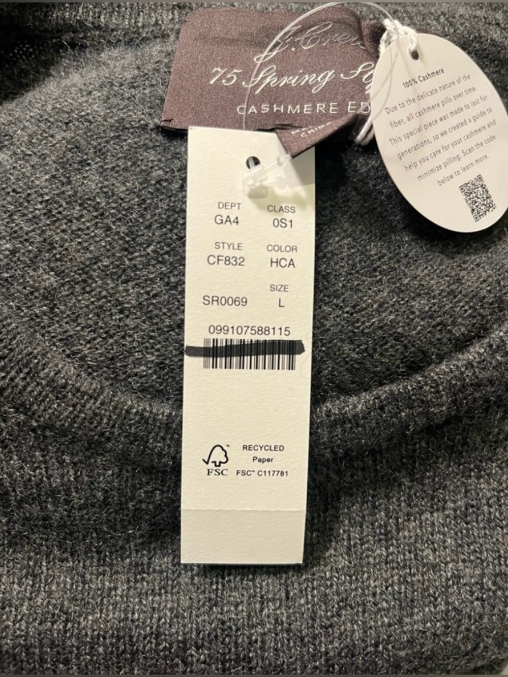 J.Crew Spring Street long-sleeve cashmere sweater-dress - Picture 8 of 9